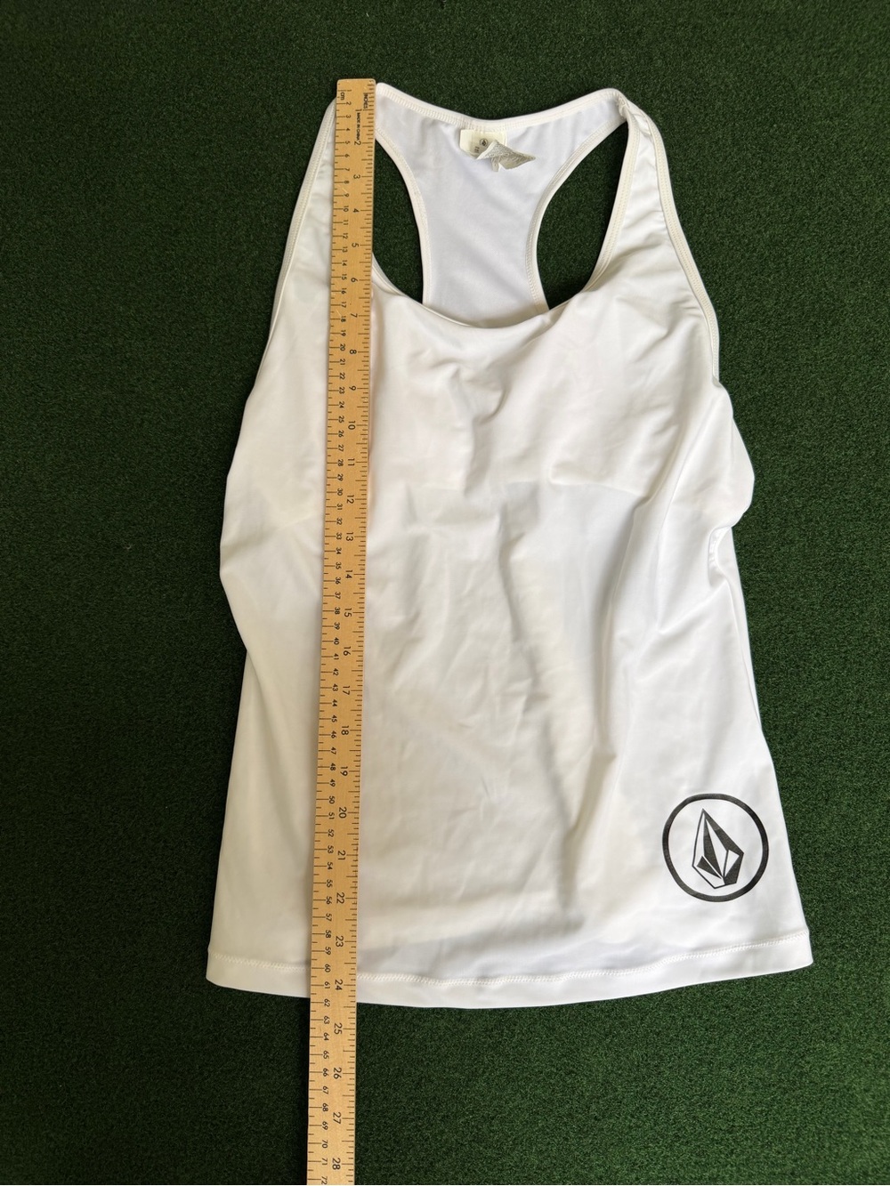 Volcom White Racerback Logo Tank - Picture 7 of 8